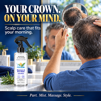 🌿 Rooted in Nature Rosemary & Rice Water Hair Growth Spray + 🎁 FREE Hair Growth Care Kit
