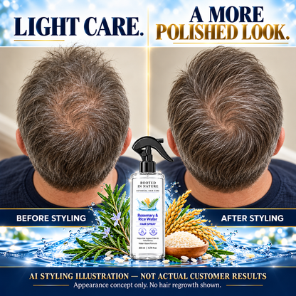 🌿 Rooted in Nature Rosemary & Rice Water Hair Growth Spray + 🎁 FREE Hair Growth Care Kit