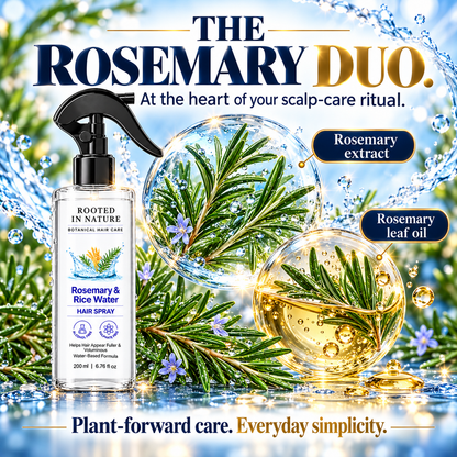 🌿 Rooted in Nature Rosemary & Rice Water Hair Growth Spray + 🎁 FREE Hair Growth Care Kit