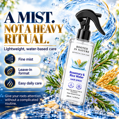 🌿 Rooted in Nature Rosemary & Rice Water Hair Growth Spray + 🎁 FREE Hair Growth Care Kit