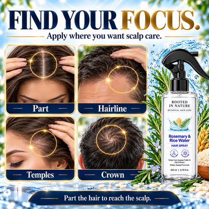 🌿 Rooted in Nature Rosemary & Rice Water Hair Growth Spray + 🎁 FREE Hair Growth Care Kit