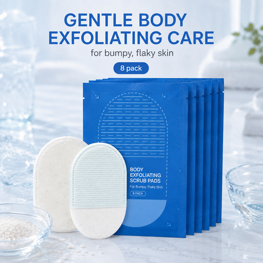 Body Exfoliating Scrub Pads For Bumpy Flaky Skin 8 Pack