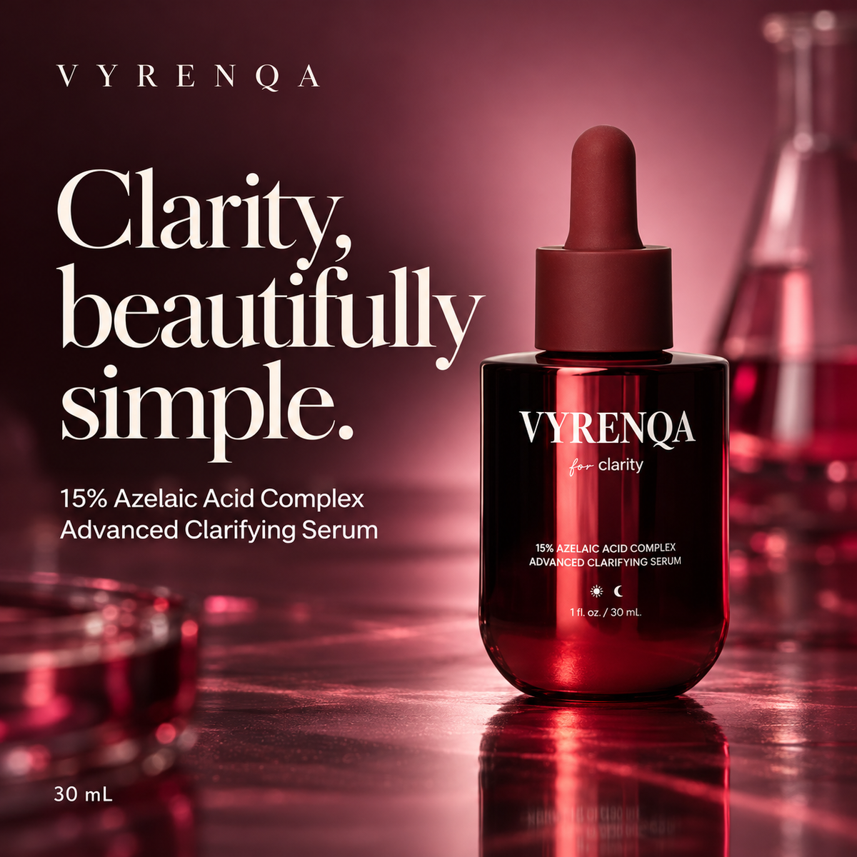 VYRENQA 15% Azelaic Acid Complex Clarifying Serum – 30 mL
