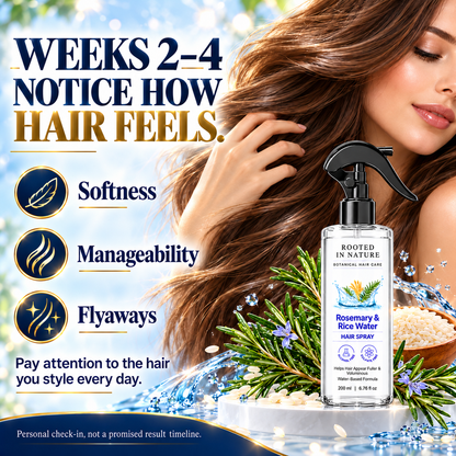🌿 Rooted in Nature Rosemary & Rice Water Hair Growth Spray + 🎁 FREE Hair Growth Care Kit