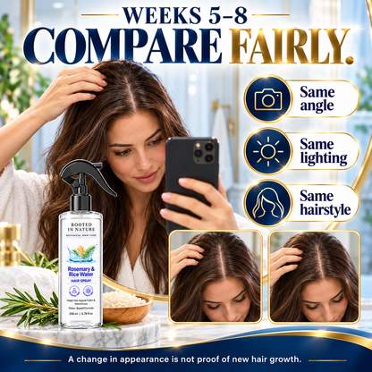 🌿 Rooted in Nature Rosemary & Rice Water Hair Growth Spray + 🎁 FREE Hair Growth Care Kit