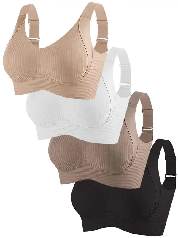 🎁Last Day Buy 1 Get 1 Free🔥Women's Ribbed Adjustable Wireless Bra