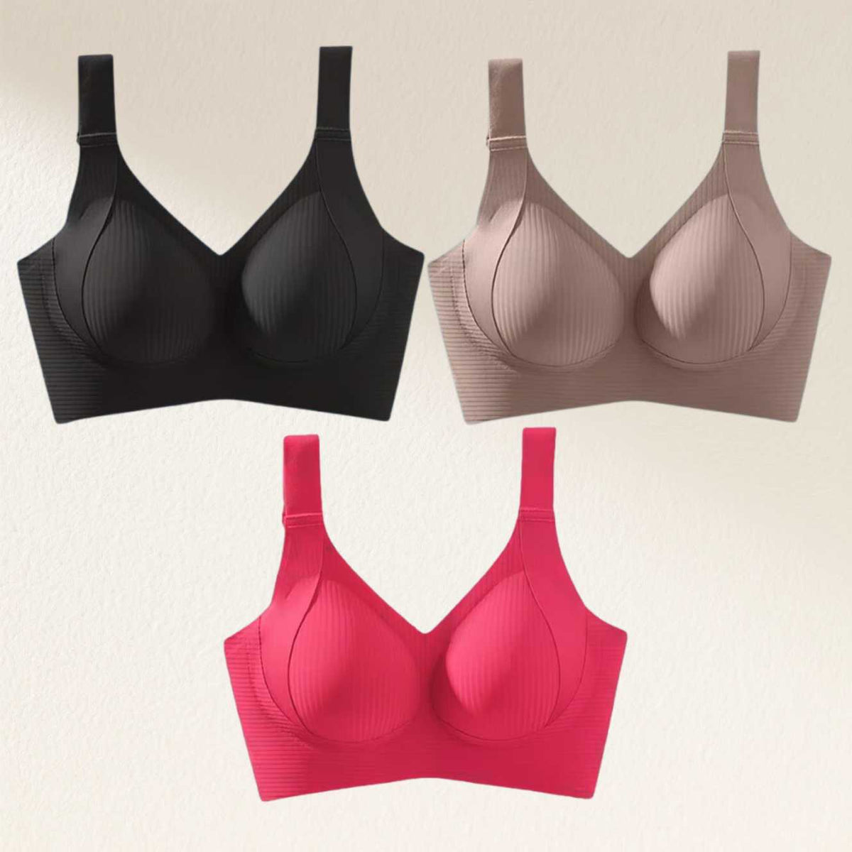 🎁Last Day Buy 1 Get 3 Packs🔥Super Firming Wire-Free Push Up Bra All-Day Comfort No More Sagging (3-Pack Value Set)
