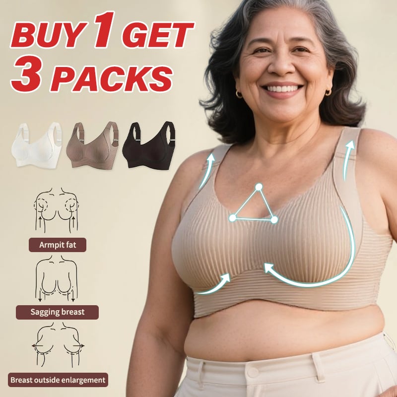 🎁Last Day Buy 1 Get 3 Packs🔥Super Firming Wire-Free Push Up Bra All-Day Comfort No More Sagging (3-Pack Value Set)