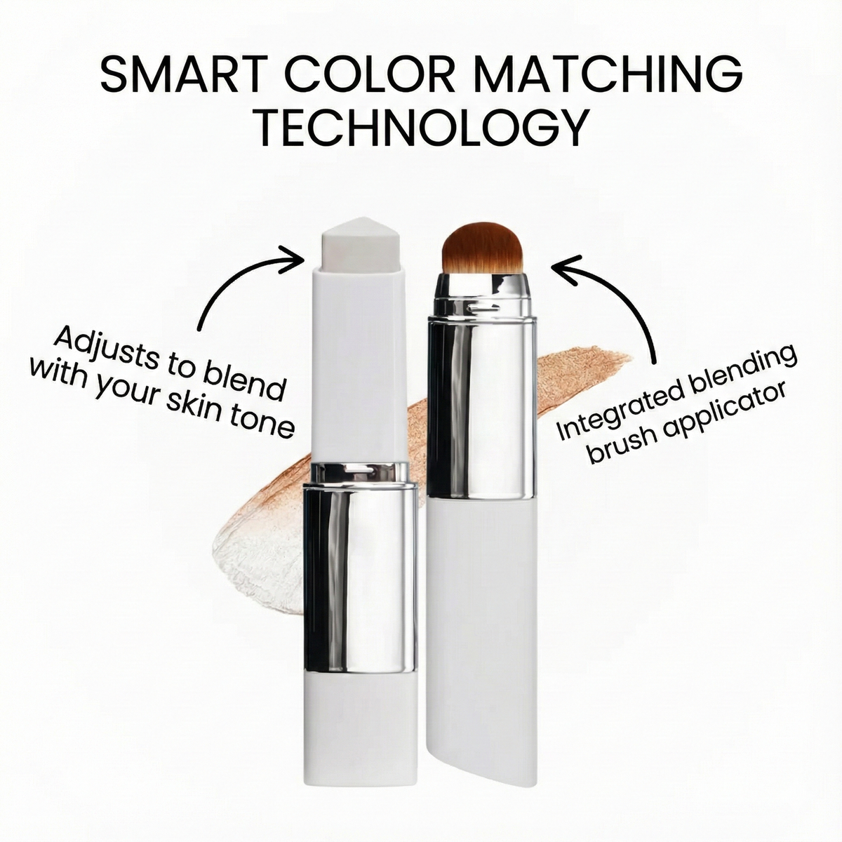 🔥 LAST DAY: BUY 1 GET 1 FREE | Color-Changing Foundation Stick – Flawless Coverage & Radiant Glow ✨