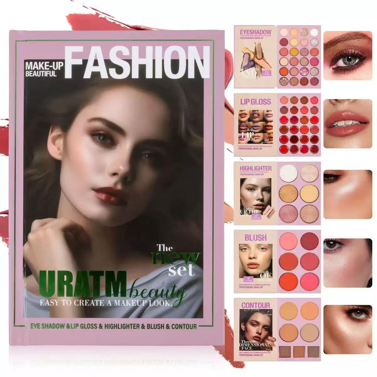 💄5-Layer Book-Style Makeup Palette with 67 Pro Shades